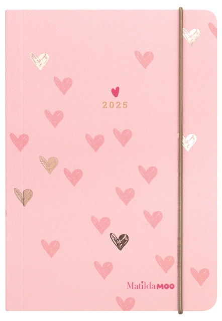 Matilda Moo Pink Page-a-Day A6 Flex Diary 2025