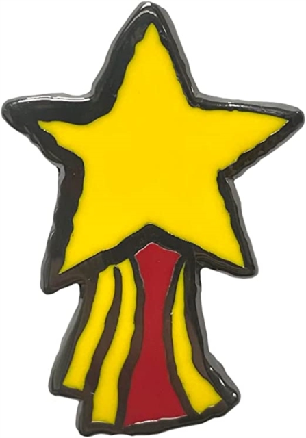 Golden Star Pin Badge