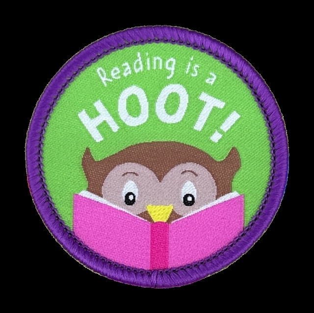 Reading is a Hoot Sew On Patch