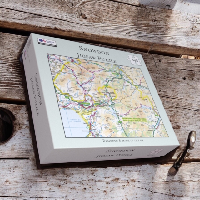 OS Map 500 Piece Premium Jigsaw Puzzle - Snowdonia National Park