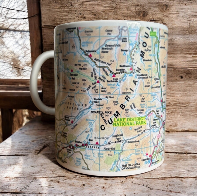 OS Map Ceramic Mug - Lake District National Park