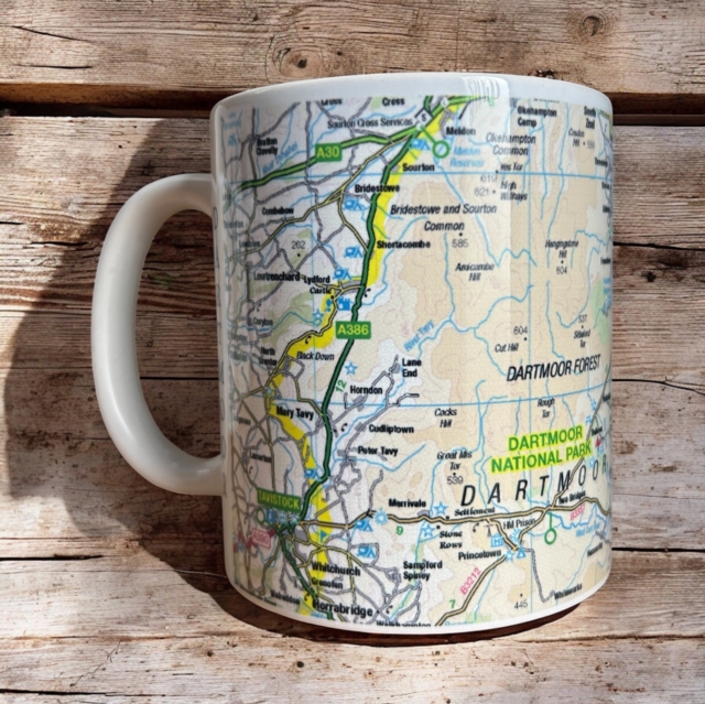 OS Map Ceramic Mug - Dartmoor National Park