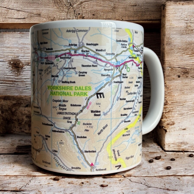 OS Map Ceramic Mug - Yorkshire Dales National Park