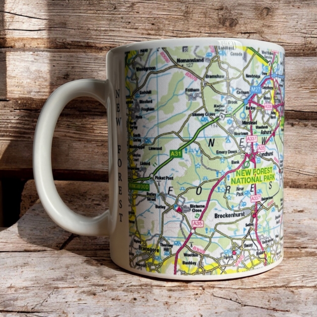 OS Map Ceramic Mug - New Forest National Park