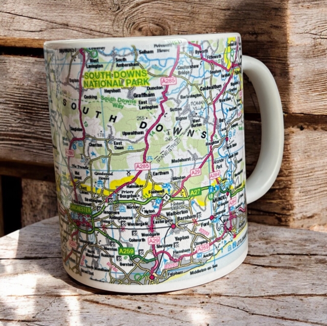 OS Map Ceramic Mug - South Downs National Park