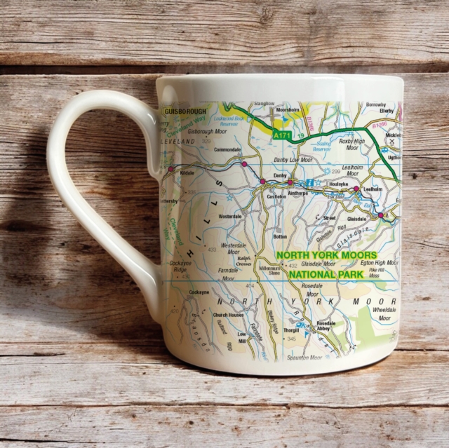 OS Map Bone China Mug - North York Moors National Park