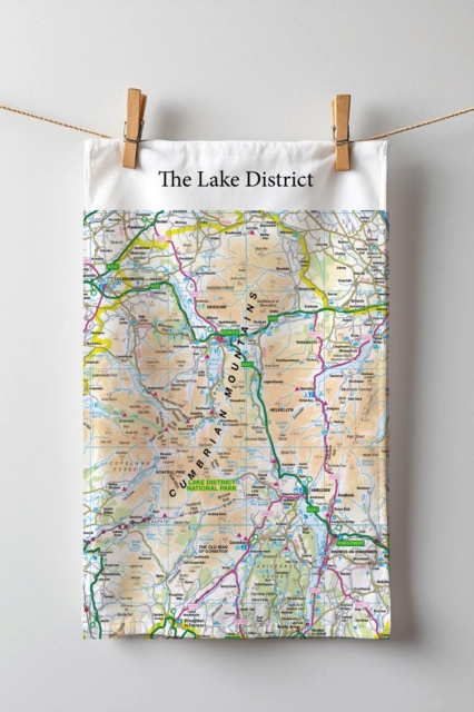 OS Map Tea-towel - Lake District National Park