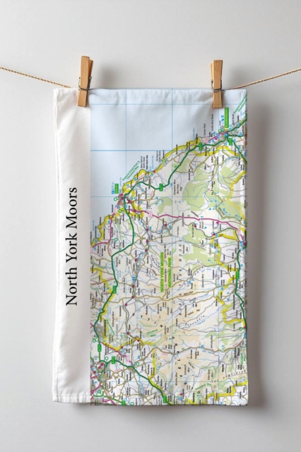 OS Map Tea-towel - North York Moors National Park