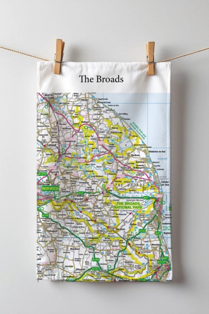 OS Map Tea-towel - The Broads