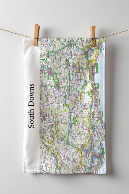 OS Map Tea-towel - South Downs National Park