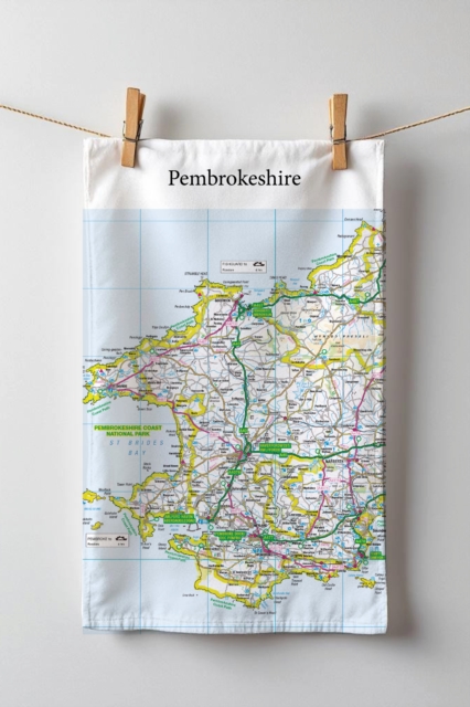 OS Map Tea-towel - Pembrokeshire Coast National Park