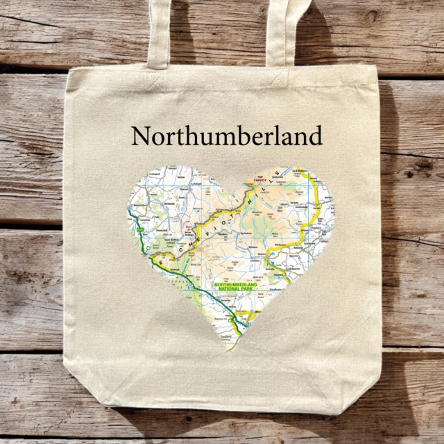OS Map Premium Canvas Tote Bag - Northumberland National Park