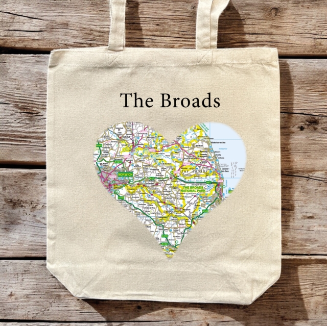 OS Map Premium Canvas Tote Bag - The Broads