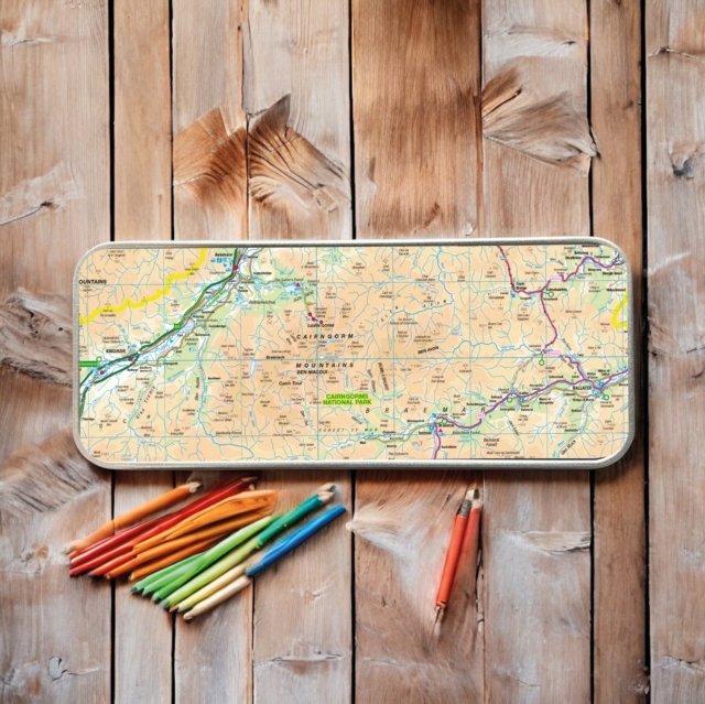 OS Map Metal Pencil Tin - Cairngorms National Park