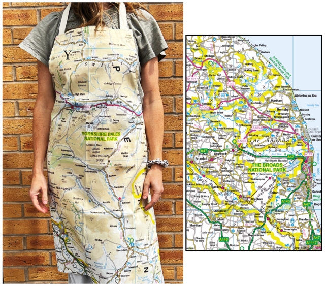 OS Map Adult Apron - The Broads