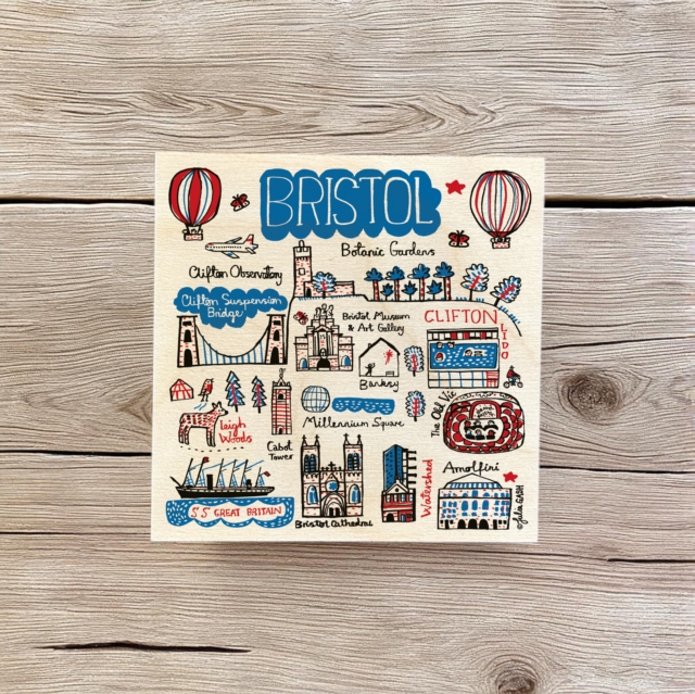 Julia Gash Wooden Coaster - Bristol
