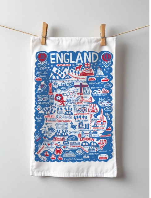 Julia Gash Cotton Tea-towel - England