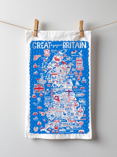Julia Gash Cotton Tea-towel - Great Britain