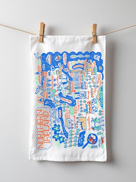 Julia Gash Cotton Tea-towel - Northern Ireland