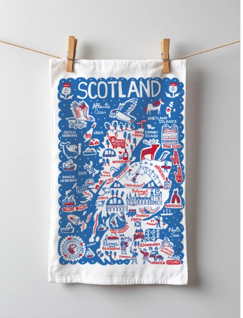 Julia Gash Cotton Tea-towel - Scotland
