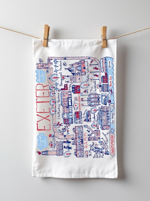 Julia Gash Cotton Tea-towel - Exeter