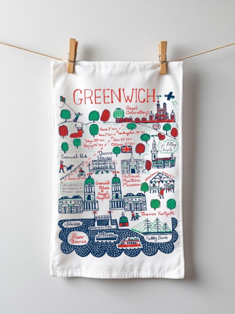 Julia Gash Cotton Tea-towel - Greenwich