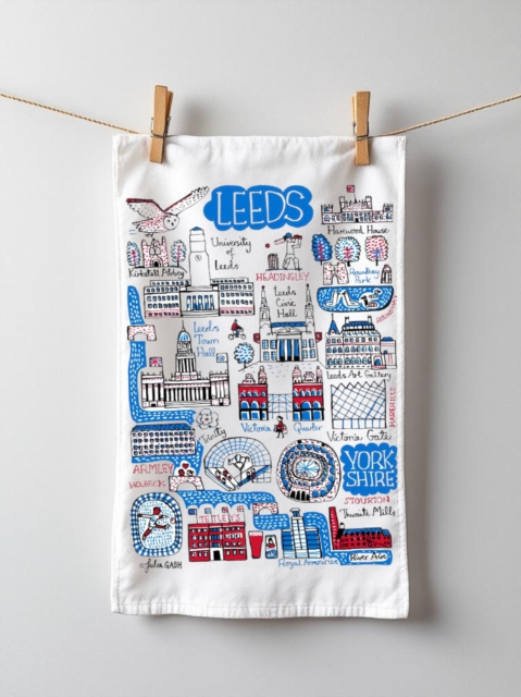 Julia Gash Cotton Tea-towel - Leeds