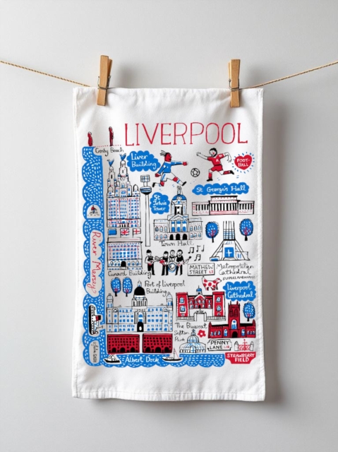 Julia Gash Cotton Tea-towel - Liverpool