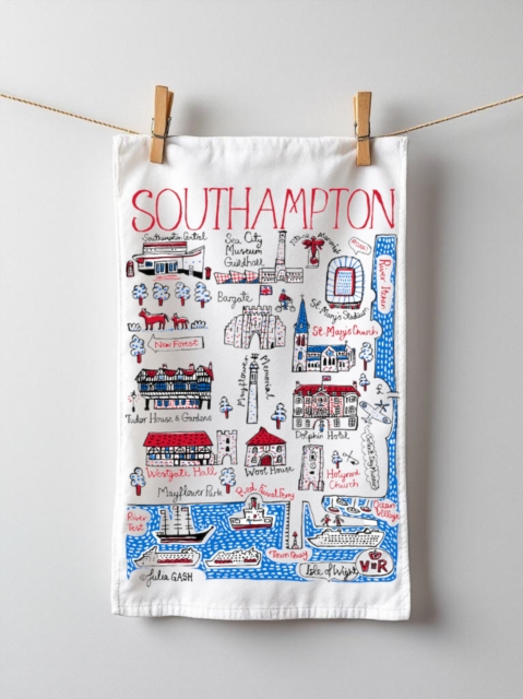 Julia Gash Cotton Tea-towel - Southampton