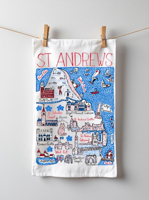 Julia Gash Cotton Tea-towel - St Andrews