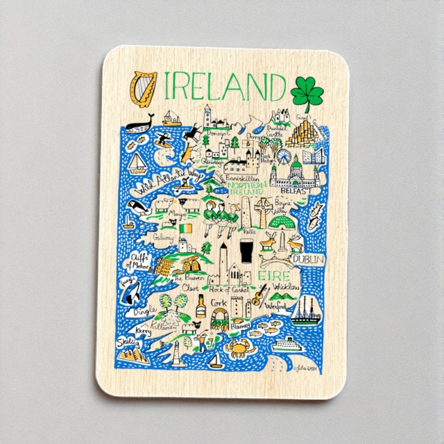 Julia Gash Wooden Magnet - Ireland