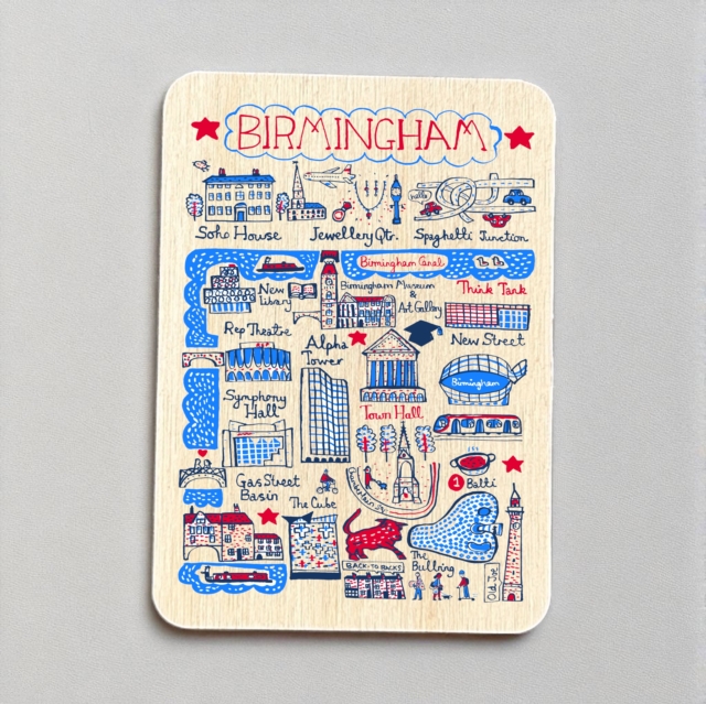 Julia Gash Wooden Magnet - Birmingham