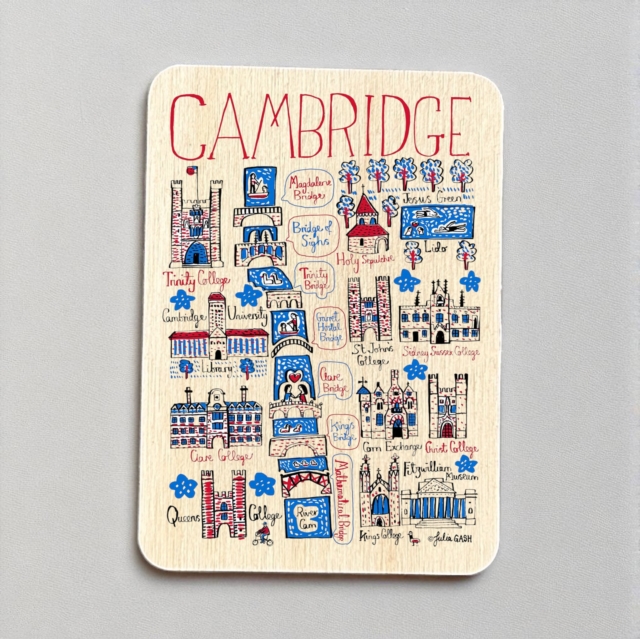 Julia Gash Wooden Magnet - Cambridge