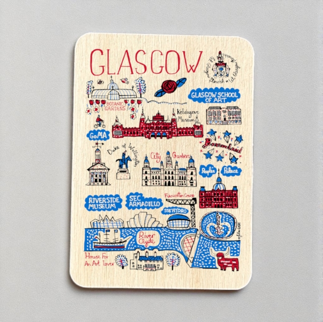 Julia Gash Wooden Magnet - Glasgow