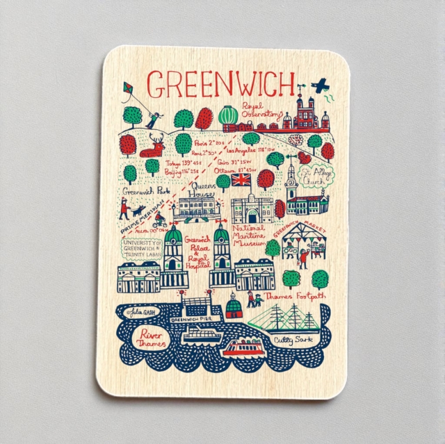Julia Gash Wooden Magnet - Greenwich