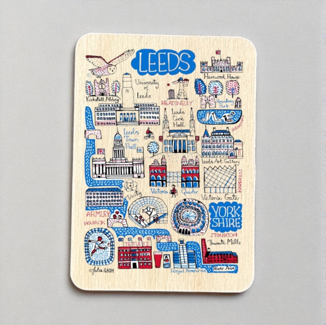 Julia Gash Wooden Magnet - Leeds