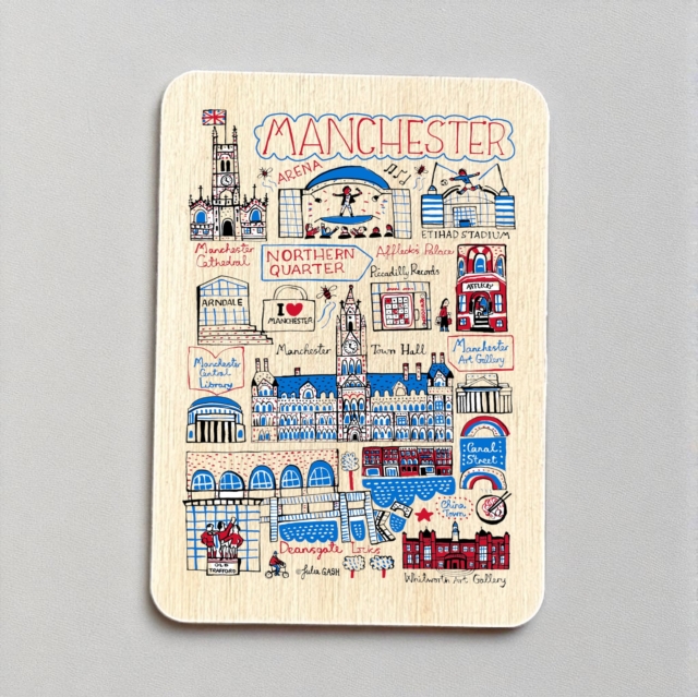 Julia Gash Wooden Magnet - Manchester