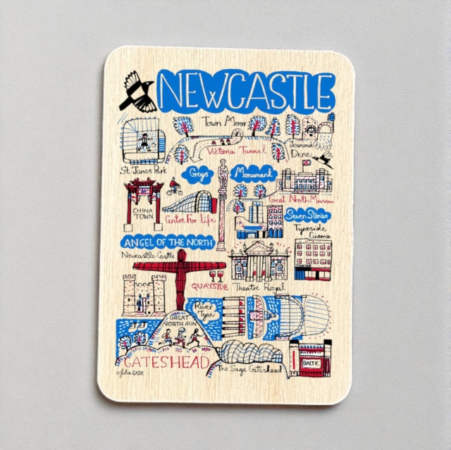 Julia Gash Wooden Magnet - Newcastle