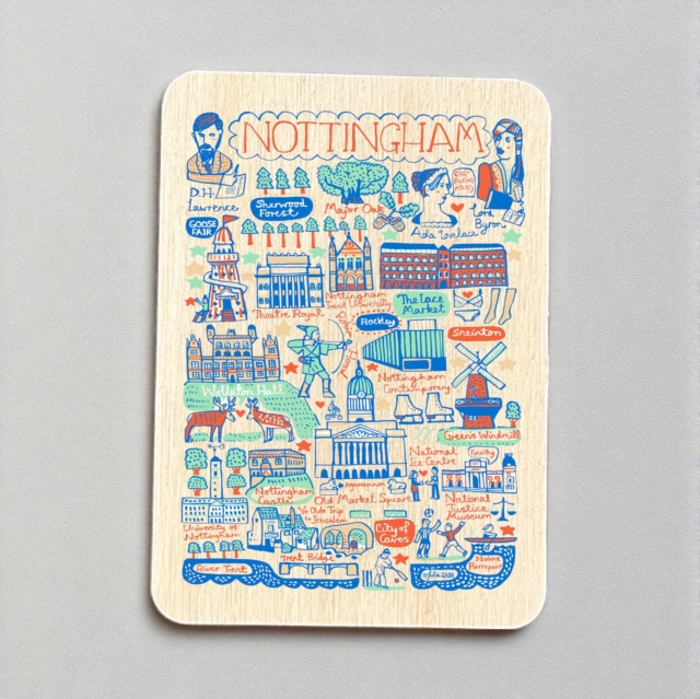 Julia Gash Wooden Magnet - Nottingham