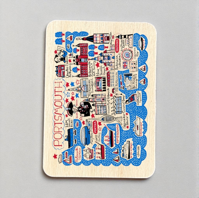 Julia Gash Wooden Magnet - Portsmouth