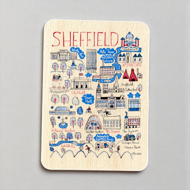 Julia Gash Wooden Magnet - Sheffield