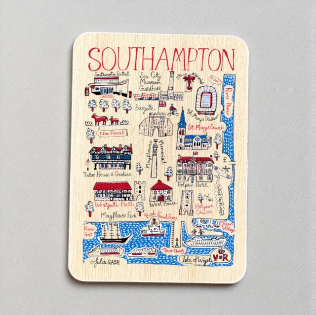 Julia Gash Wooden Magnet - Southampton