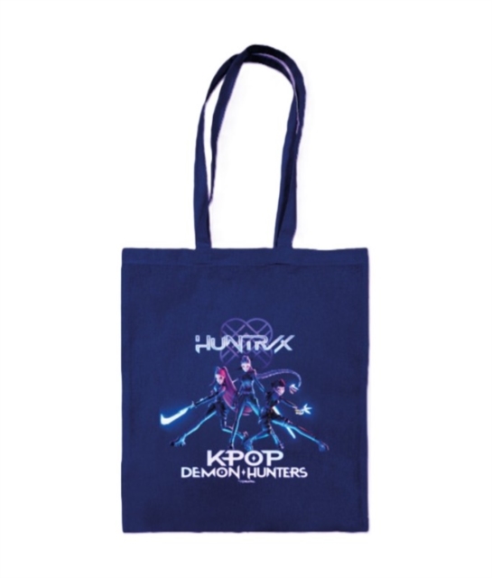 K-Pop Demon Hunters (Trio) Navy Blue Tote Bag