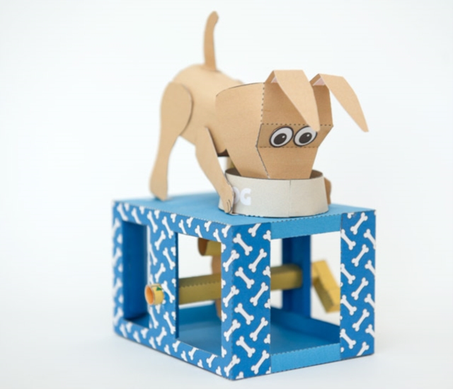 Dogs Dinner -Rob Ives Paper Animation Kit