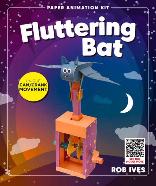 Fluttering Bat -Rob Ives Paper Animation Kit