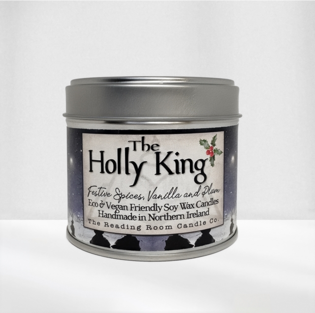 Holly King- Scented Soy Candle- Festive Spices, Vanilla and Plum