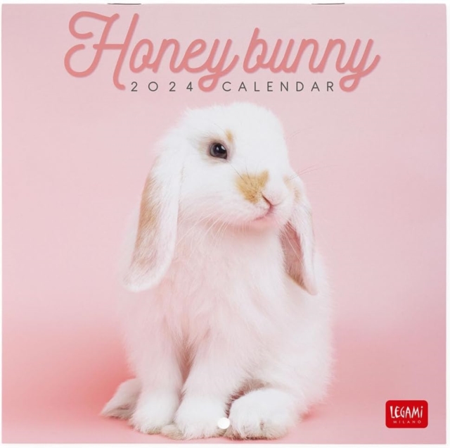 WALL CALENDARS - 2024 WALL CALENDAR - HONEY BUNNY - 18X18 - ANIMALS