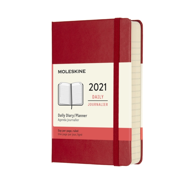 Moleskine 2021 12-Month Daily Pocket Hardcover Diary