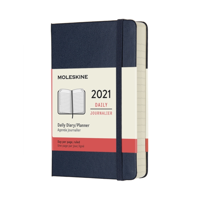 Moleskine 2021 12-Month Daily Pocket Hardcover Diary