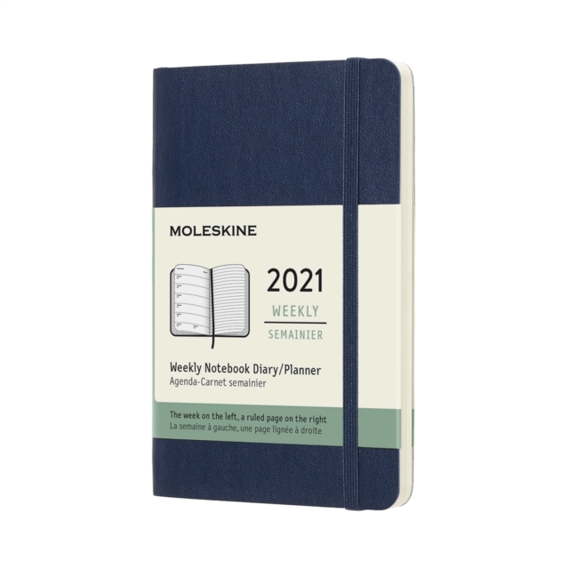 Moleskine 2021 12-Month Weekly Pocket Softcover Diary